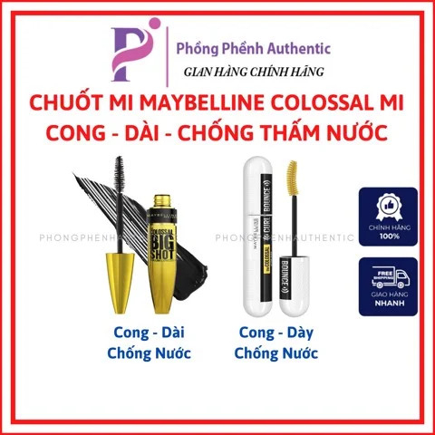 Chuốt mi Maybelline - Colossal Big Shot - Colossal Curl Bounce mi cong, dài, chống thấm nước
