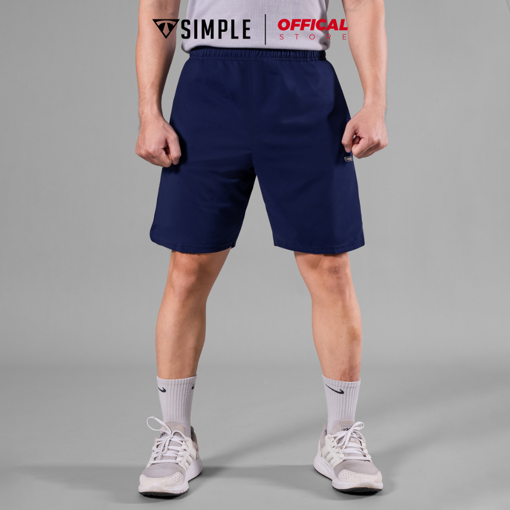 Quần thể thao nam TSIMPLE vải gió short tập gym ngắn ống rộng co giãn cao cấp big size Q000510