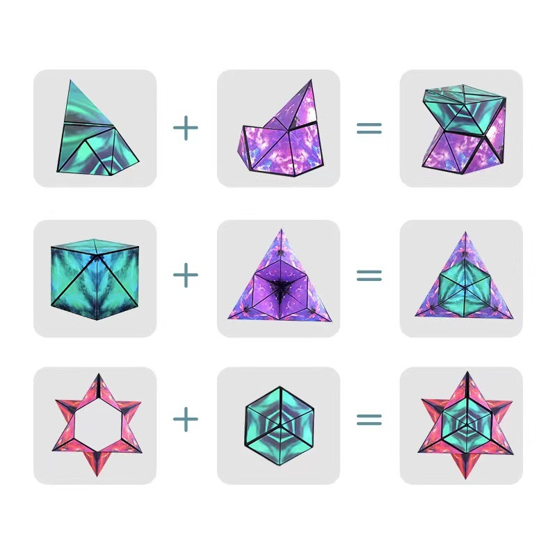 Khối rubik biến thể 72 hình Galaxy có nam châm - Rubik magic 3D