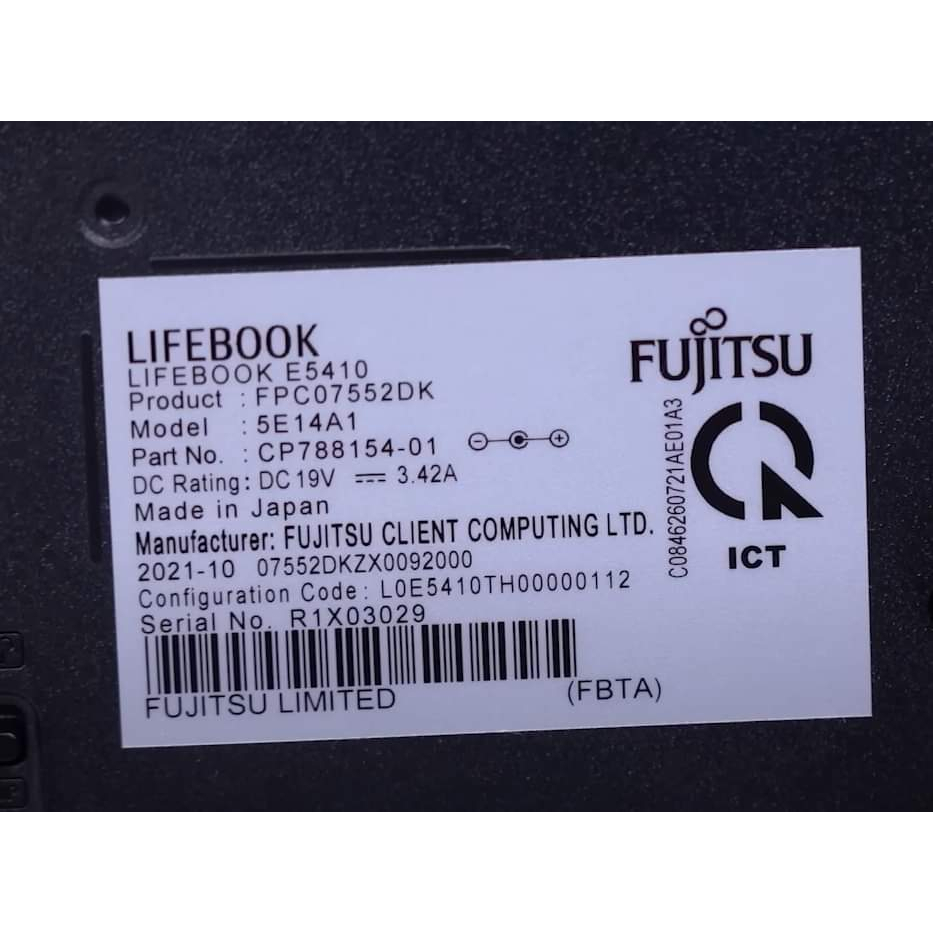 Laptop Fujitsu Lifebook E5410  - Điện Máy Techgo