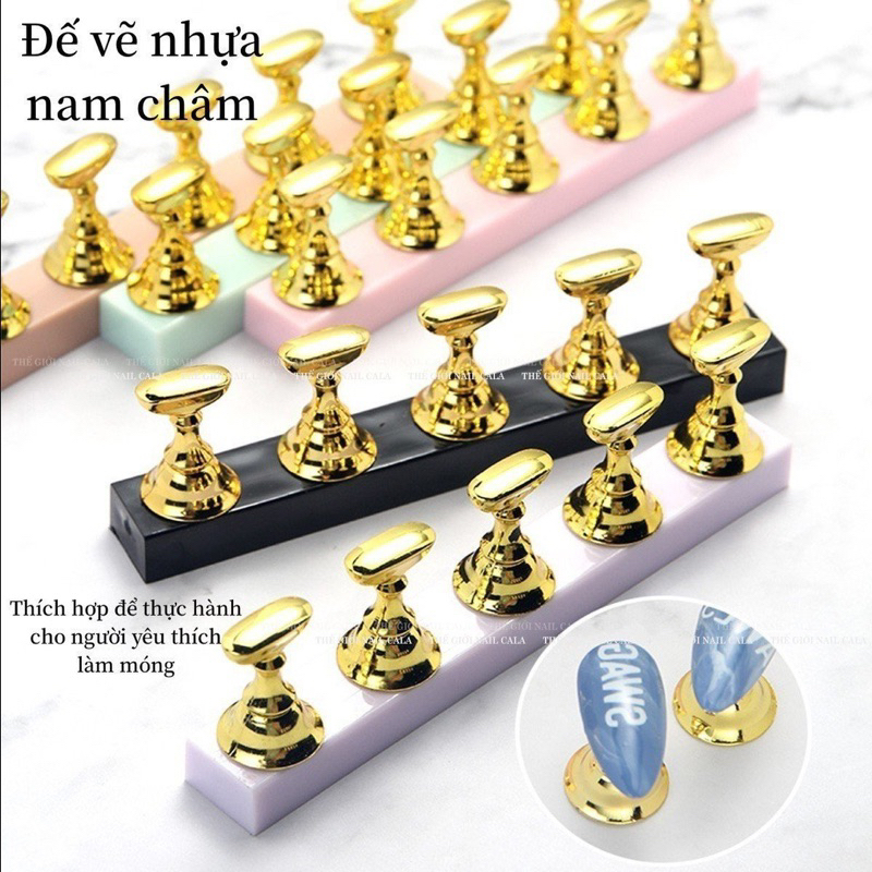 Đế vẽ nhựa 5 chân- đế làm nailbox - Đế tập vẽ - đế vẽ nam châm