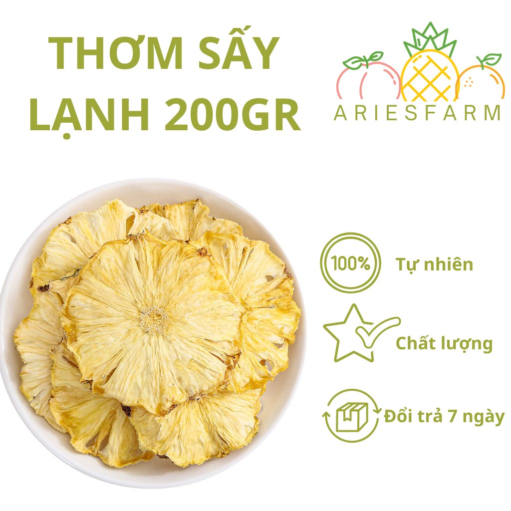 Thơm sấy lạnh 200gr