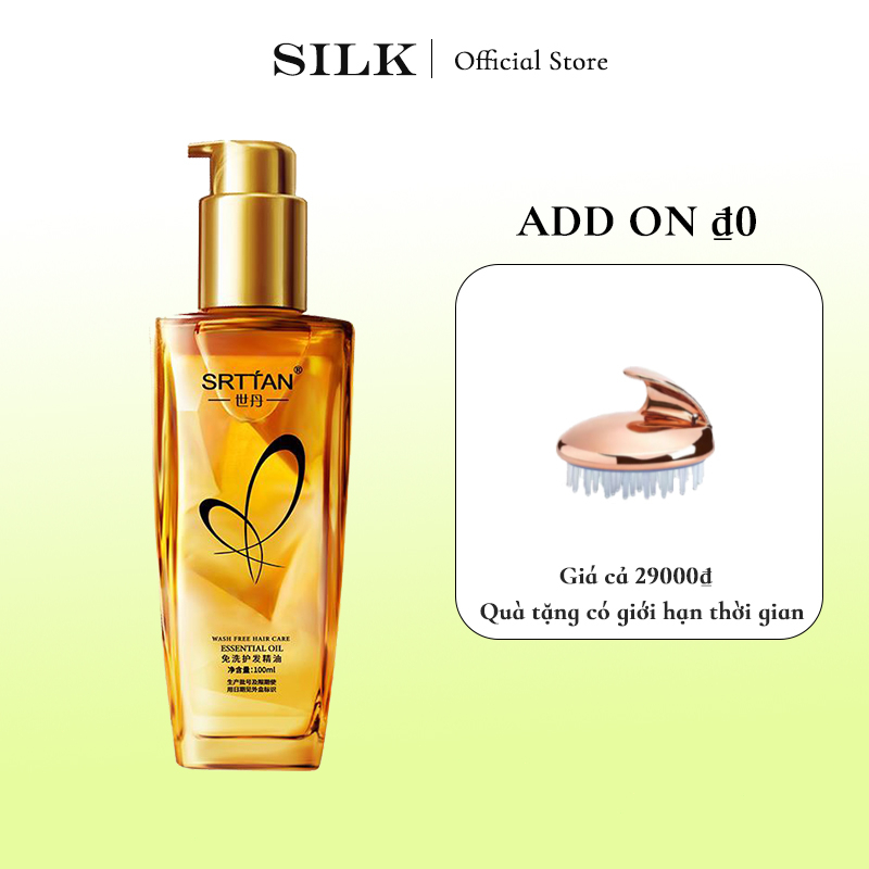 SilK Tinh dầu chăm sóc tóc, sửa chữa tóc bị hư hỏng sau khi tạo kiểu khô, chiết xuất dầu dừa