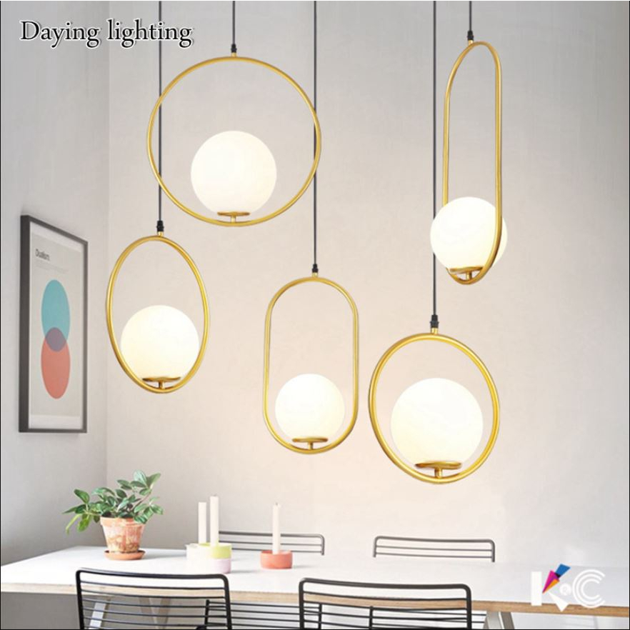 Đèn thả CARUS hiện đại với chế độ ánh sáng hiện đại dùng bóng LED dui xoáy E27