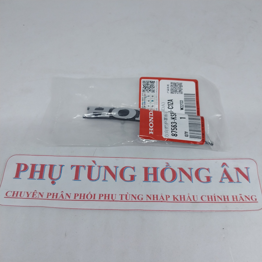Tem mặt nạ chữ Honda nổi Lead 110+SCR zin HONDA chính hãng Trung Quốc- PT HỒNG ÂN