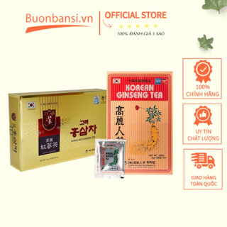 Trà hồng sâm hoà tan hàn quốc korean red ginseng tea - hộp 100 gói x 3gr