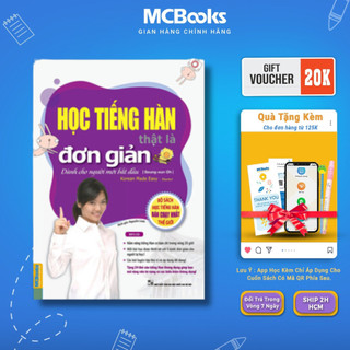Sách - Học Tiếng Hàn Thật Là Đơn Giản Dành Cho Người Mới Bắt Đầu Mcbooks