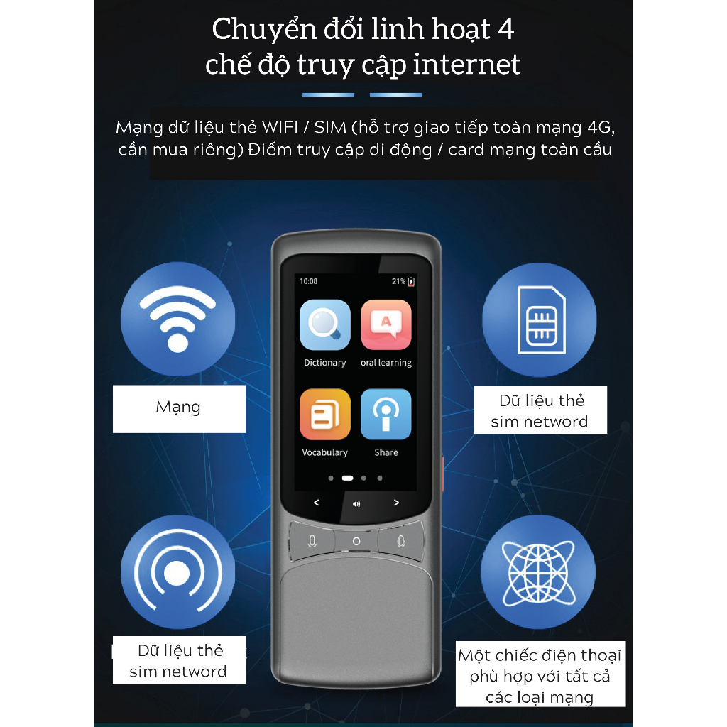 Máy Phiên Dịch Vtalk Go - Máy Phiên Dịch Mang Thương Hiệu Việt Nam