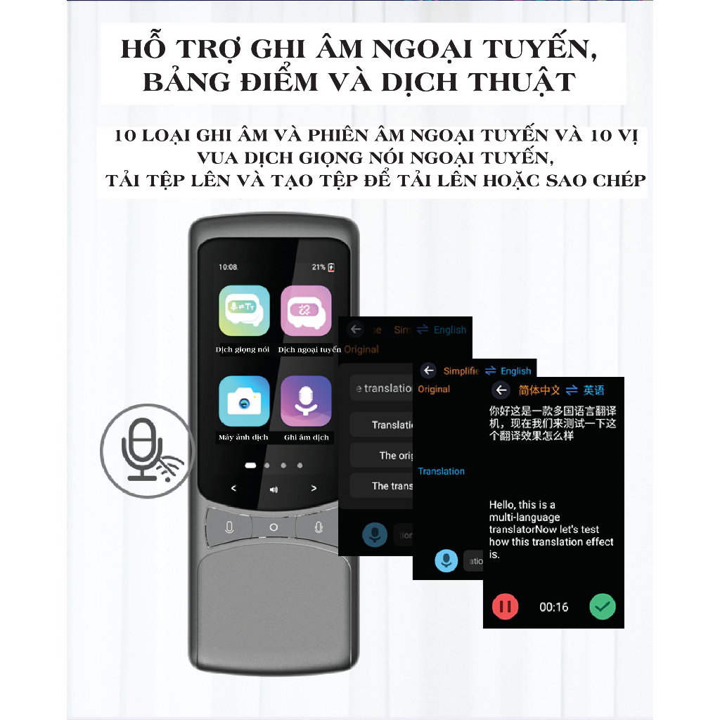 Máy Phiên Dịch Vtalk Go - Máy Phiên Dịch Mang Thương Hiệu Việt Nam