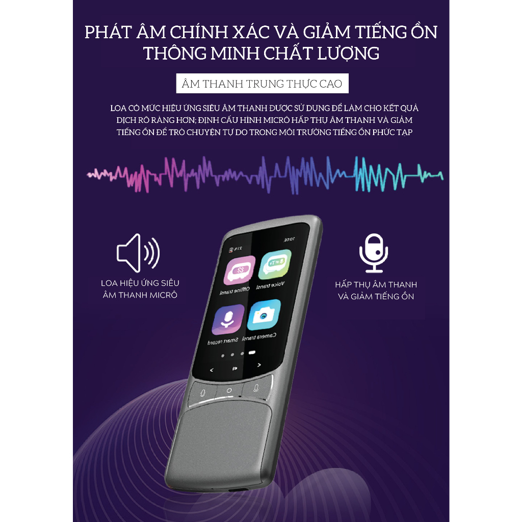 Máy Phiên Dịch Vtalk Go - Máy Phiên Dịch Mang Thương Hiệu Việt Nam