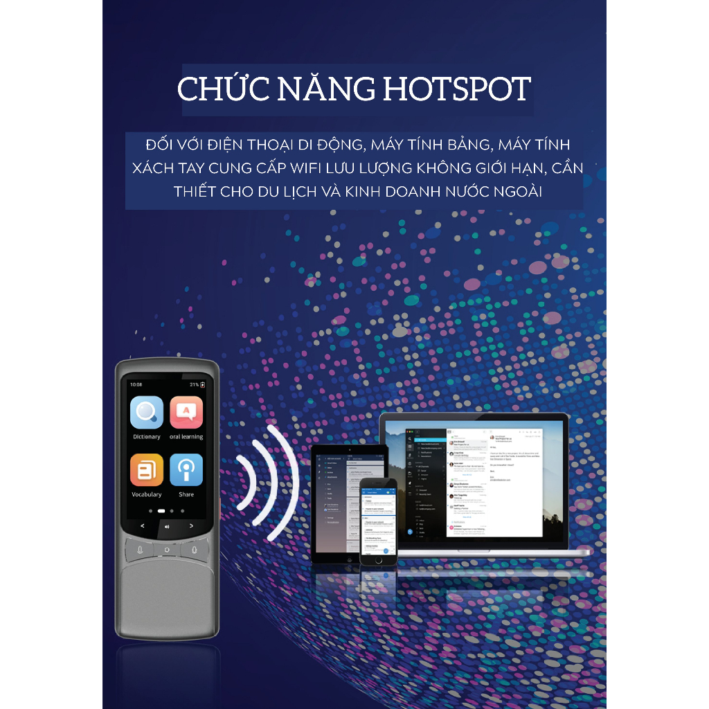 Máy Phiên Dịch Vtalk Go - Máy Phiên Dịch Mang Thương Hiệu Việt Nam