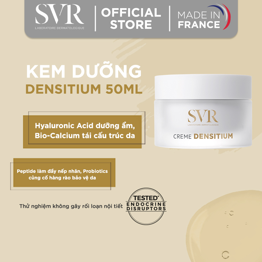 Kem dưỡng chống nhăn da giúp  làn da mịn màng và đều màu da  dành cho da thường và da khô SVR DENSITIUM CREME 50ml