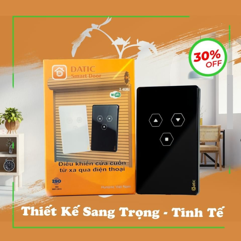 Công Tắc Cửa Cuốn Datic Smart Door Điều Khiển Từ Xa Bằng Điện Thoại, Thương Hiệu Hunonic, Hàng Việt Nam