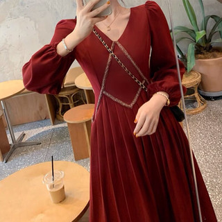 (Sẵn) Đầm vintage cổ tim tiểu thư
