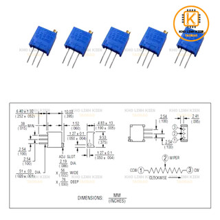 Biến Trở VR 3296 Các Giá Trị