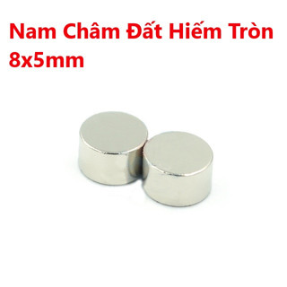 Nam Châm Đất Hiếm Tròn 8x5mm siêu hít tiện dụng