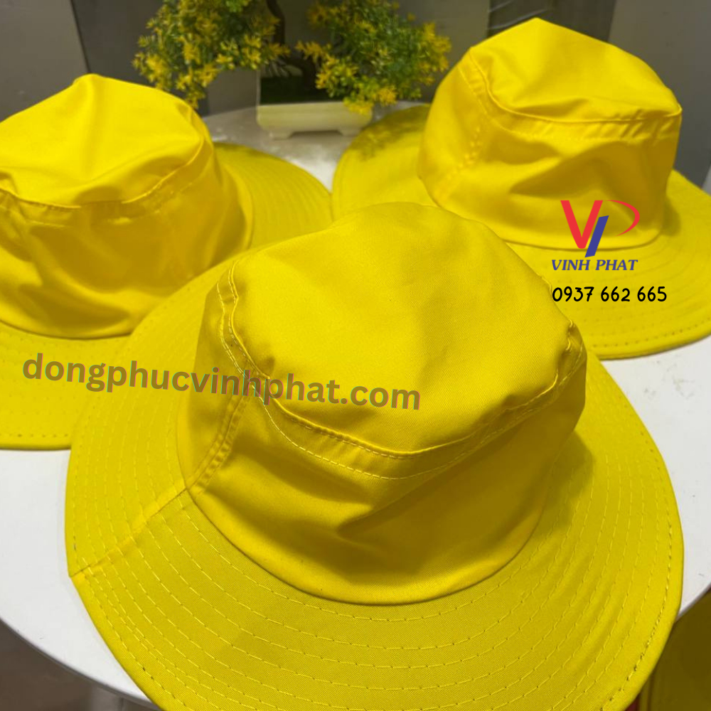 Nón Tai Bèo Trơn Đủ Màu  Dành Cho Người Lớn Vải Kaki Cotton - Hình Thật