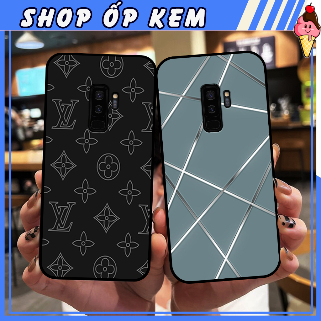 Ốp SamSung S9 - S9+  IN HÌNH THƯƠNG HIỆU LV, GUCCI, HỌA TIẾT XANH BẠC SIÊU ĐẸP