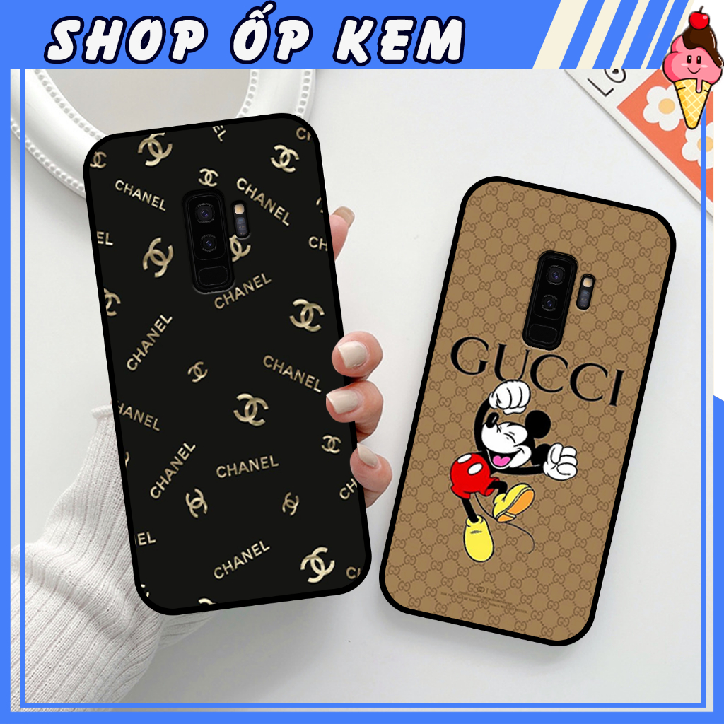 Ốp SamSung S9 - S9+  IN HÌNH THƯƠNG HIỆU LV, GUCCI, HỌA TIẾT XANH BẠC SIÊU ĐẸP
