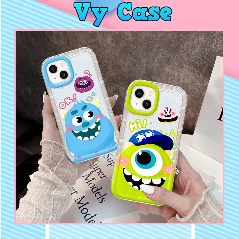 Ốp Điện Thoại TPU trong công ty quái vật Mềm Trong Suốt Chống Sốc Cho IPhone 1411 12 Pro XS Max X XR 7 8 Plus