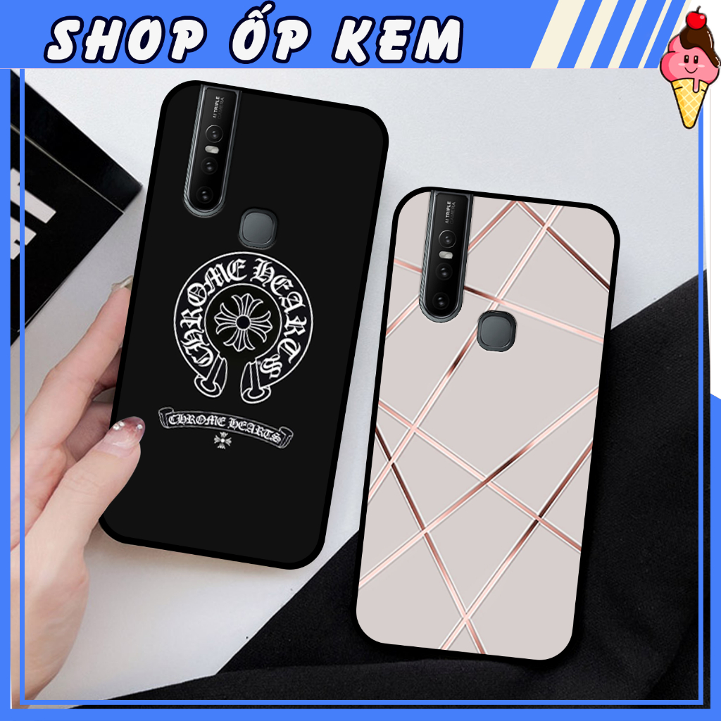 Ốp Điện Thoại Vivo V15 - V15 Pro IN HÌNH THƯƠNG HIỆU LV, GUCCI, HỌA TIẾT XANH BẠC SIÊU ĐẸP