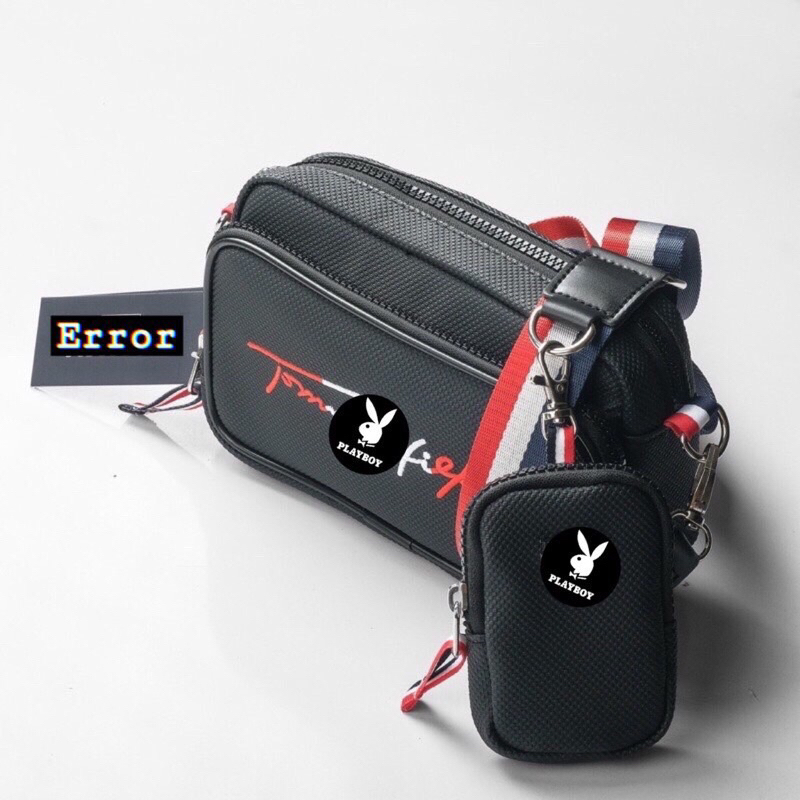 Túi Đeo Chéo Nam Nữ TM Thời Trang Logo Thêu Chất Liệu Da Si Chống Nước Bánh Mì Store Túi Đeo Chéo Tomny