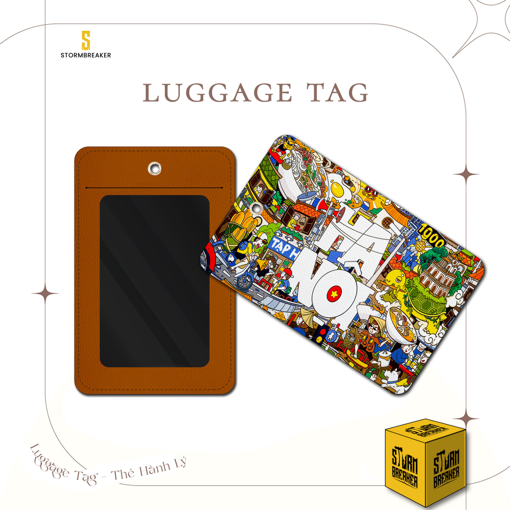 Thẻ Hành Lý - Balo - LUGGAGE TAG - HANOI - StormBreaker