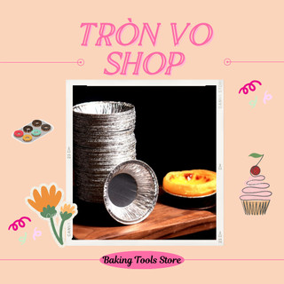 Set 50 chén tart giấy nhôm - mã 207 - đường kính miệng 71*38*19mm