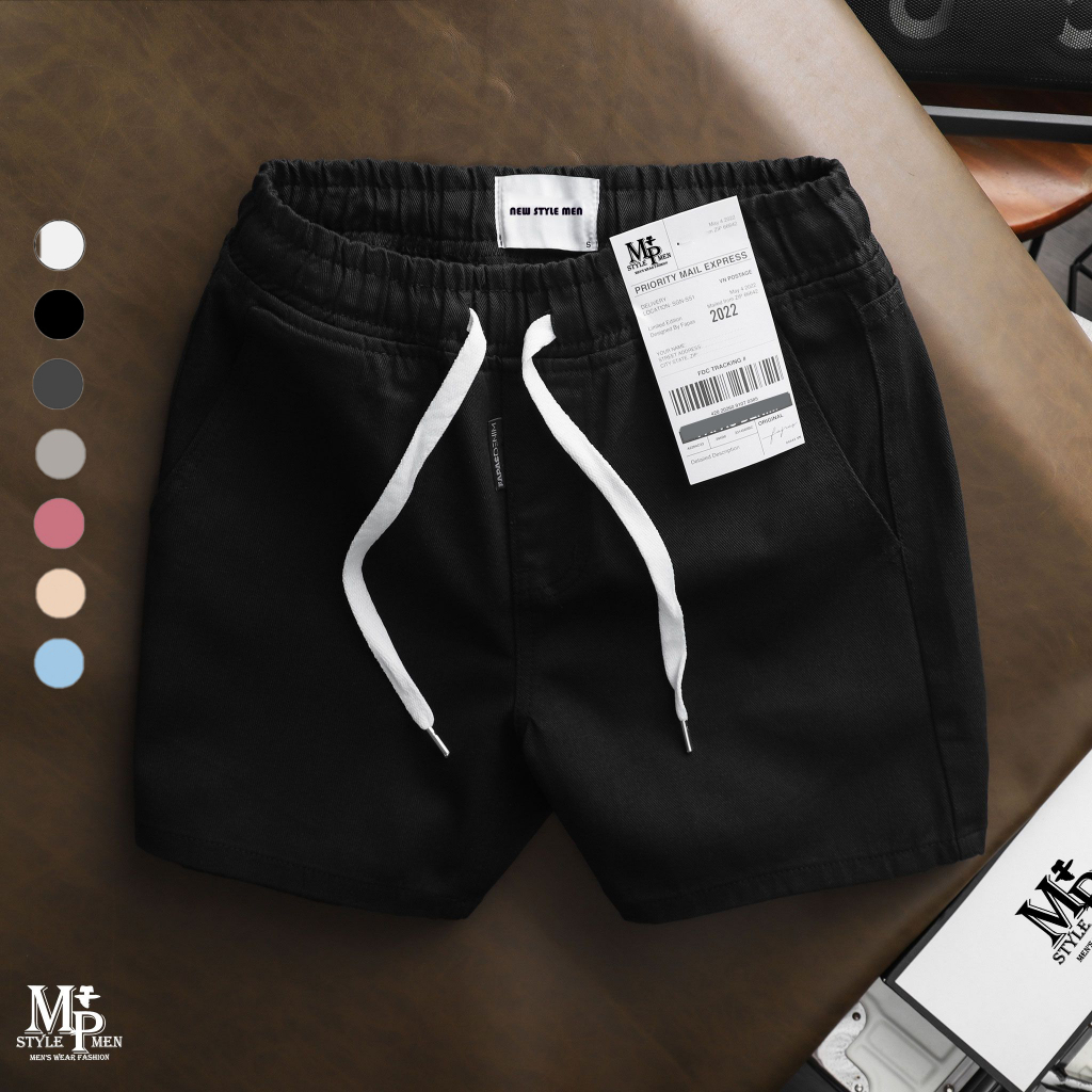 FREESHIP-Quần short Jean trên gối chất vải Denim co giản thoải mái đứng form MP MEN 002