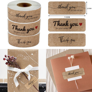 💜cuộn 120 miếng tem dán chữ " thank you" >