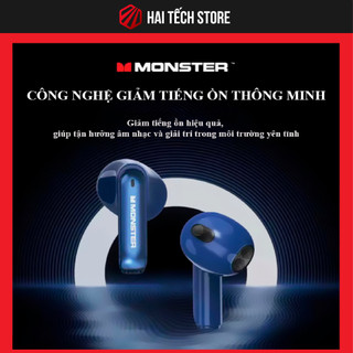  Tai nghe bluetooth true wireless MONSTER XKT08 | Tai nghe gaming không dây dành cho game thủ chống lag lắc chống ồn 