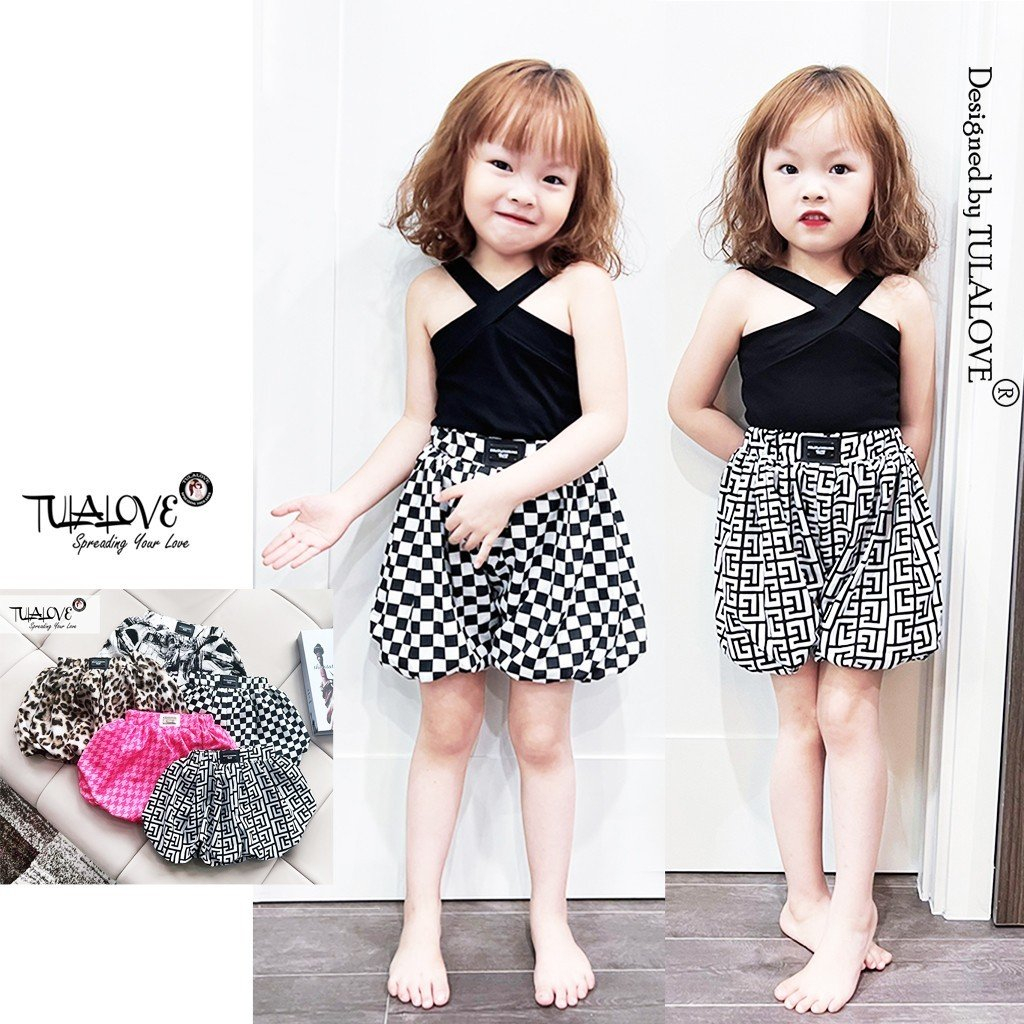 Quần Bí Cho Bé Gái Hoạ Tiết Cực Xinh Tulalove, Quần Cho Bé Gái