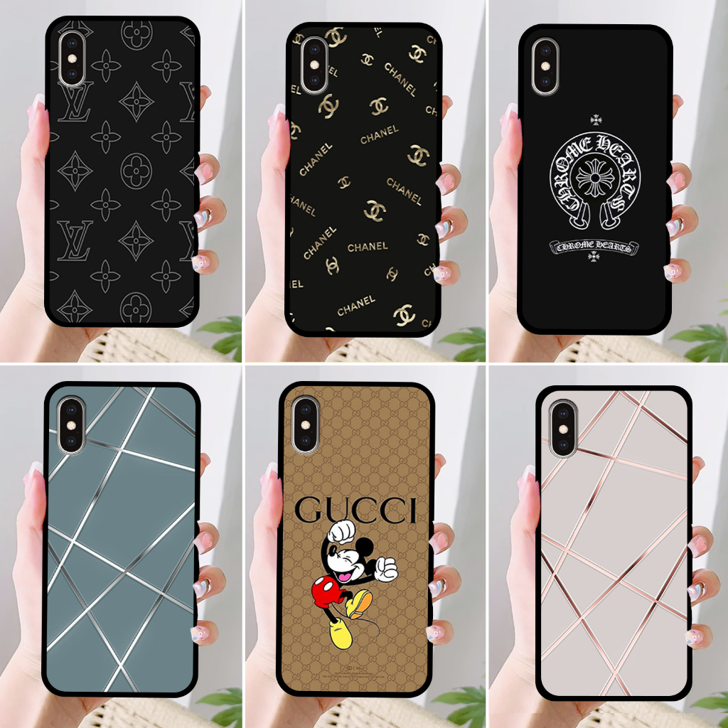 Ốp Iphone X/XS/XR/Xsmax - Iphone 11/11 Pro/11 ProMax IN HÌNH THƯƠNG HIỆU LV, GUCCI, HỌA TIẾT XANH BẠC SIÊU ĐẸP