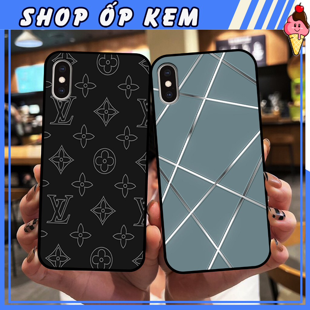Ốp Iphone X/XS/XR/Xsmax - Iphone 11/11 Pro/11 ProMax IN HÌNH THƯƠNG HIỆU LV, GUCCI, HỌA TIẾT XANH BẠC SIÊU ĐẸP