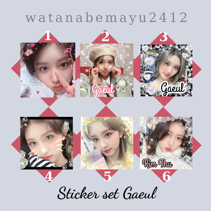 STICKER NIÊM PHONG IVE   WONYOUNG REI LIZ GAEUL LEESEO