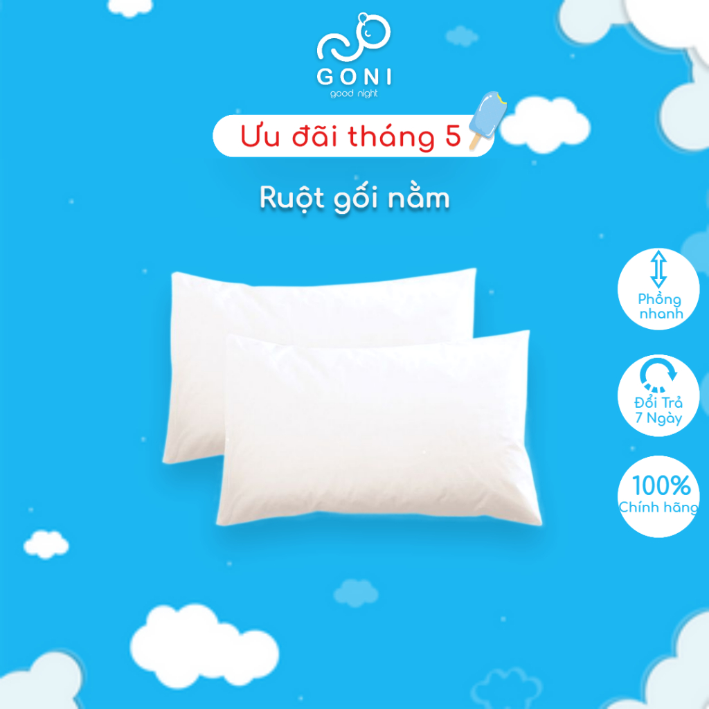 Ruột Gối Bông Gòn Goni Lông Vũ Nhân Tạo, Gòn Bi, Gòn 3D Cao Cấp Tinh Khiết, Căng Phồng, Lượng Bông Gòn Đạt Chuẩn
