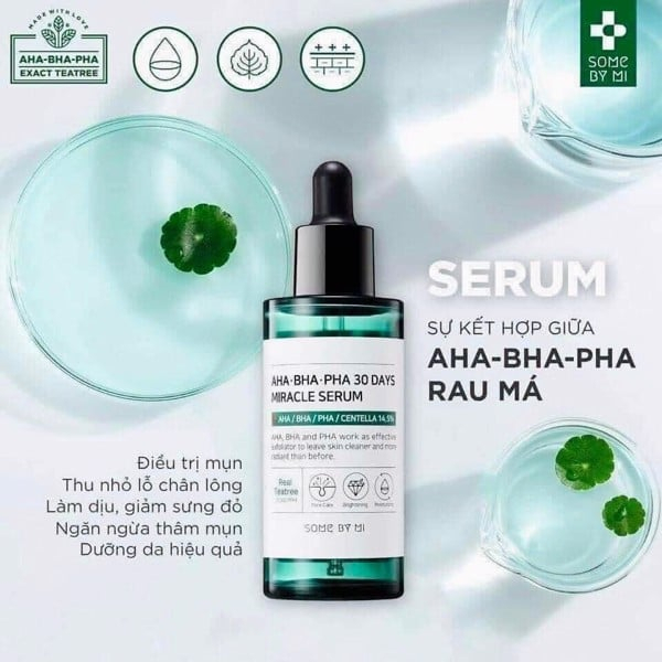 Tinh Chất Dưỡng Da Mụn Some By Mi AHA-BHA-PHA 30 Days Miracle Serum 50ml