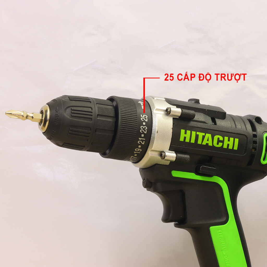 Máy Khoan Pin Hitachi 36V - Khoan Sắt, Khoan Gỗ, Bắt Vít - Máy Bắn Vít - Pin Chuẩn 5 Cell - Máy Văn Vít Cầm Tay - 2 PIN