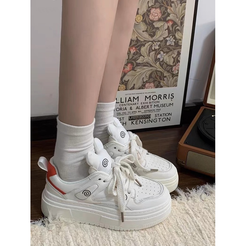 GIÀY SNEAKER S55 ĐẾ CAO 4CM TAI THỎ