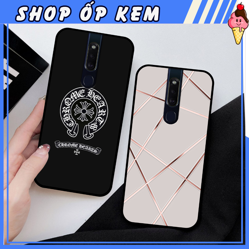Ốp Lưng Oppo F11/ F11 Pro IN HÌNH THƯƠNG HIỆU LV, GUCCI, HỌA TIẾT XANH BẠC SIÊU ĐẸP