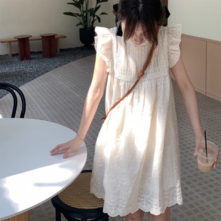 (ORDER) Đầm Suông Xô Ren Thêu, Váy Suông Ren Diện Hè Đi Biển Phong Cách Hàn Quốc