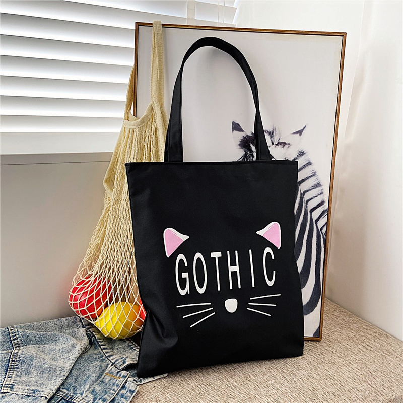 Túi tote vải đeo chéo canvas đi học giá rẻ có khoá kéo phong cách hàn quốc TT01 YOUNGZ | BigBuy360 - bigbuy360.vn