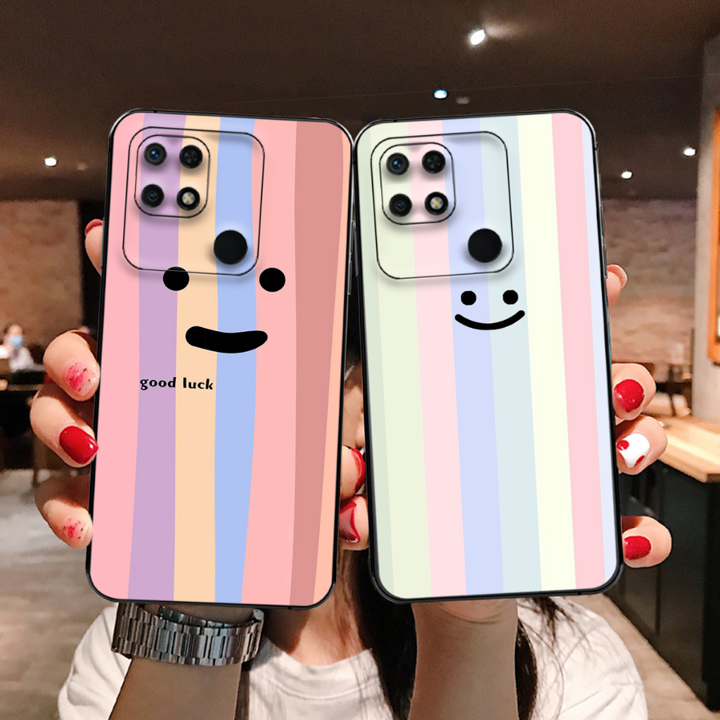Ốp lưng Xiaomi Redmi 9C / Redmi 10c gấu dâu in mẫu mặt cười trái tim thể thao cực đẹp giá rẻ