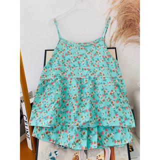 Đồ ngủ 2 dây mặc nhà mát