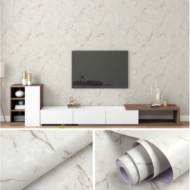 Decal Giấy Dán Tường Decor Kim Vinh Mẫu Đá Hoa Cương Sang Trọng 10m Khổ 45cm Keo Sẵn