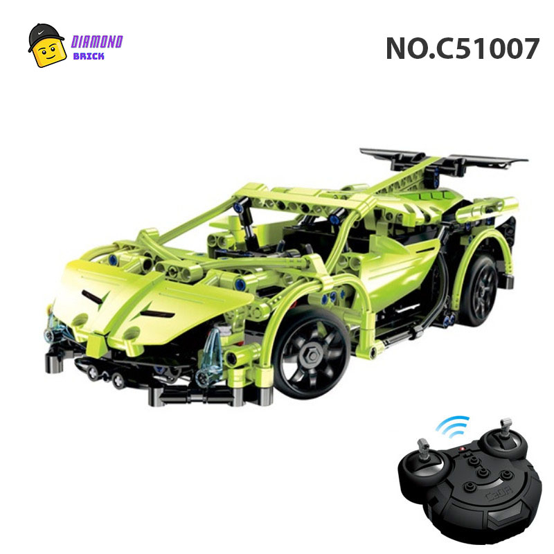 Đồ Chơi Lắp Ráp Kiểu LEGO Mô Hình Điều Khiển Từ Xa RC Siêu Xe Lamrborghini Sian C51007 CaDA Kèm Pin và Điều Khiển 2.4G