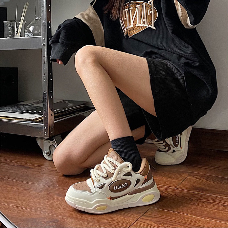 GIÀY SNEAKER UNISEX S66 DAILU ĐẾ CAO 3CM PHONG CÁCH