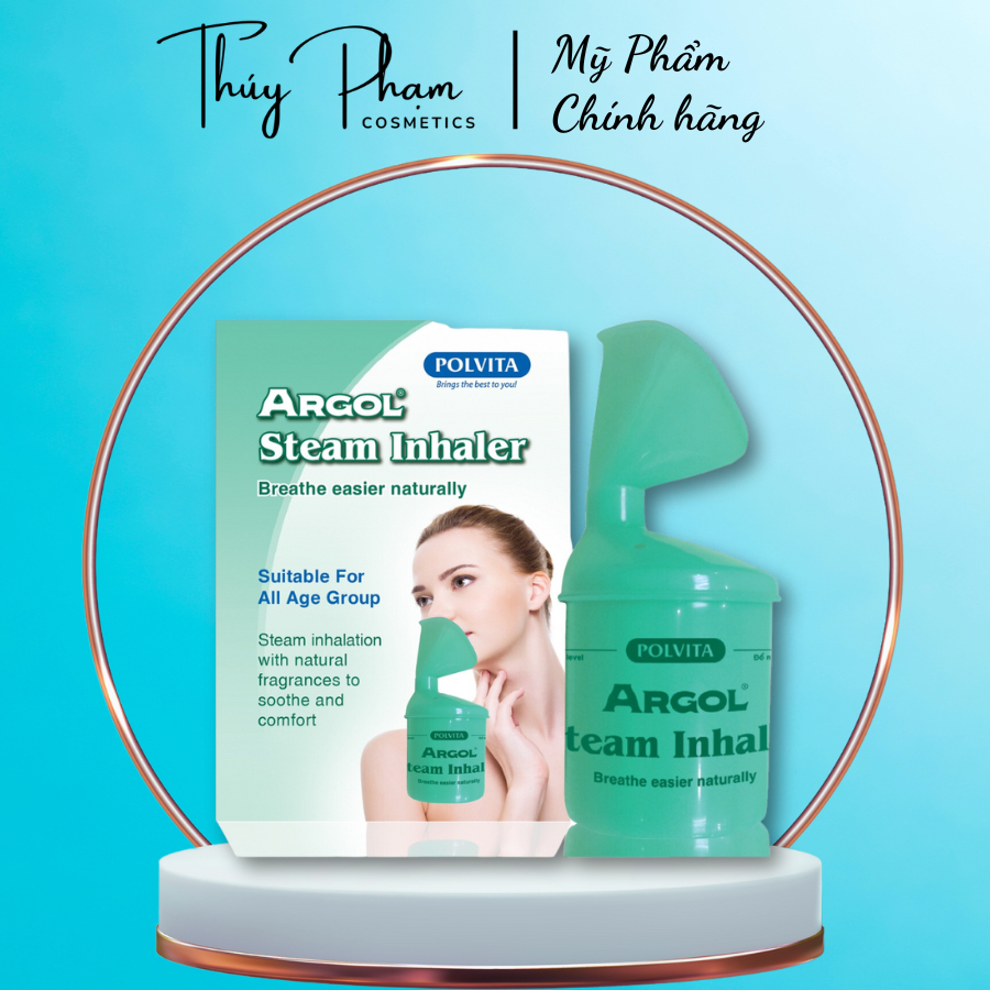 (sẵn kho sỉ) Bình xông mũi, xông tinh dầu – ARGOL STEAM INHALER - hộp 350ml