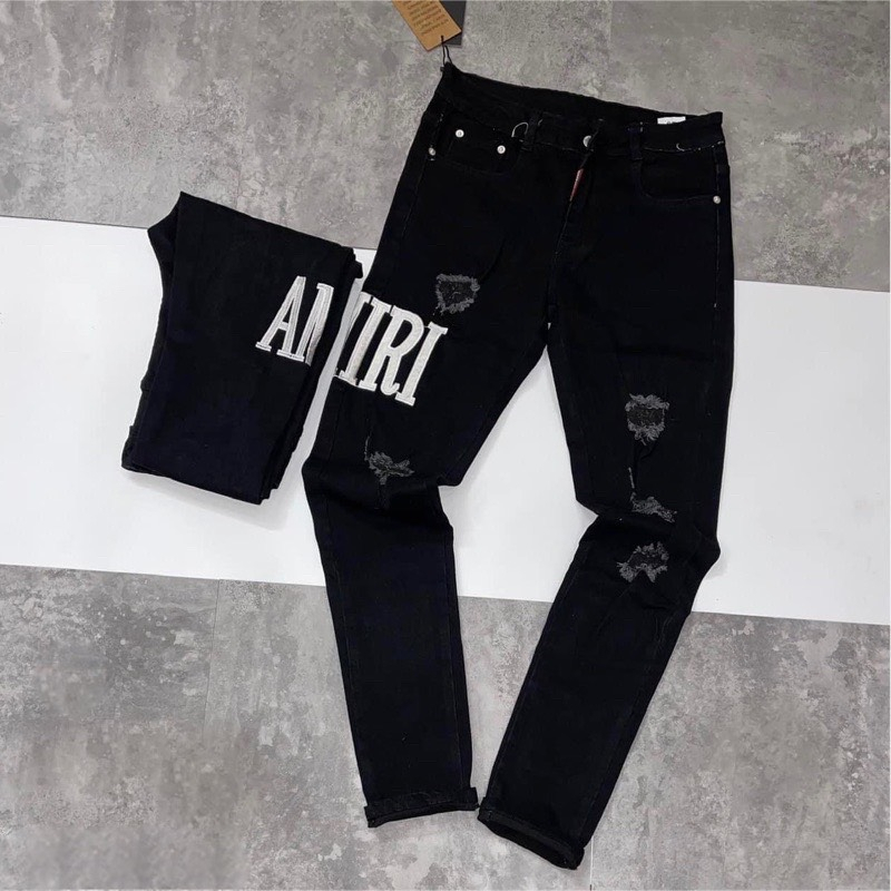 Quần jeans dài nam chất denim cao cấp dày dặn phối màu đẹp kè in logo sang trọng YUKI OUTFIT 19 | BigBuy360 - bigbuy360.vn