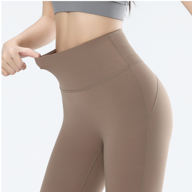 Quần Tập Yoga GYM Naqi Q-619 Ống Rộng Chấm Gót Lưng Cao Siêu Hắc Dáng